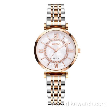 2020 Fashion Women Watches GS460 Luxury Diamond Ladies Wristwatches Stainless Steel Silver Mesh Strap Female Quartz Watch